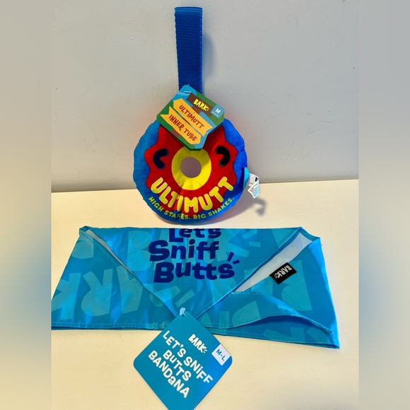 NWT!!! “ULTIMATE SUMMER” toy SET & PET BANDANA by BARK - DOG TOYS - Picture 8 of 14